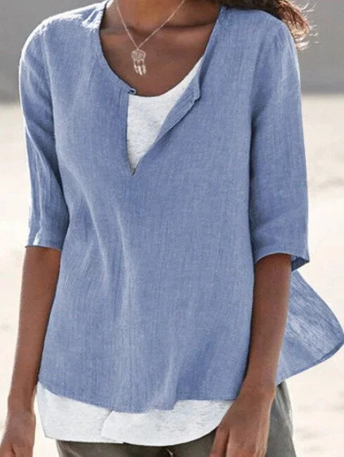 Women Blouse | Relaxed Fit Layered Silhouette Design