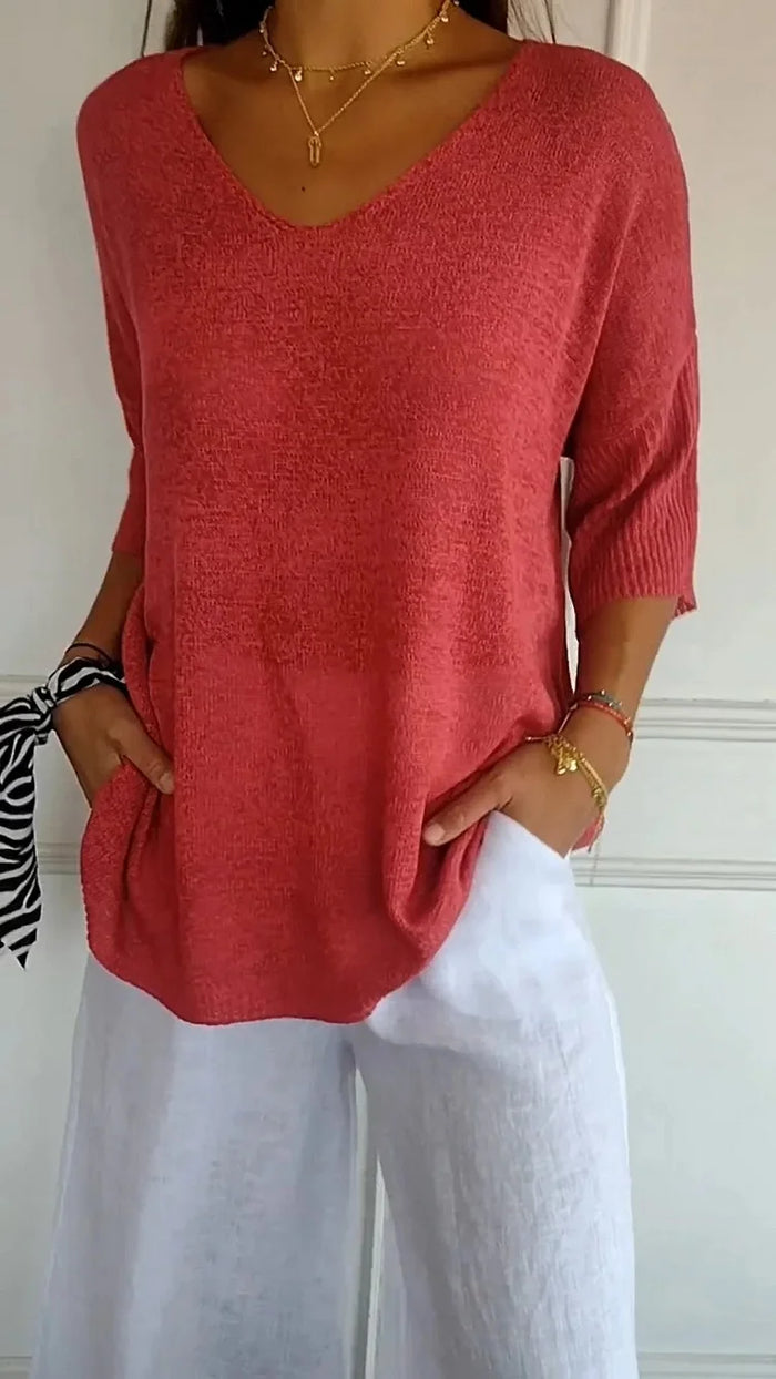 Women Top | V-Neck Relaxed Fit