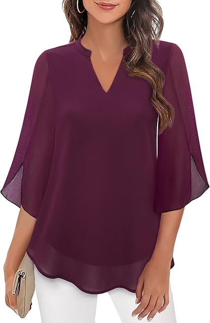 Women Blouse | Three Quarter Sleeve Relaxed Fit Design