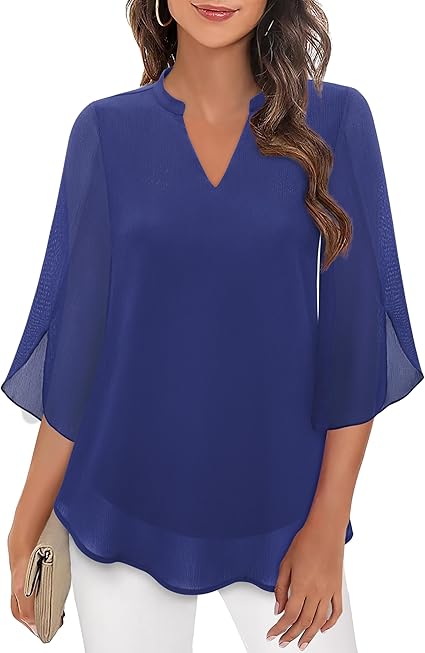 Women Blouse | Three Quarter Sleeve Relaxed Fit Design