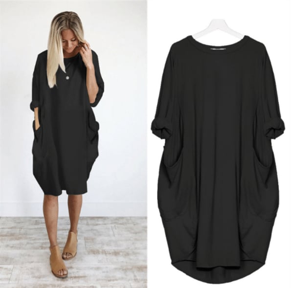 Women Summer Dress | Relaxed Fit Round Neck Midi Length Silhouette