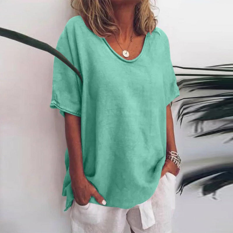 Women Top | Short Sleeve Loose Fit