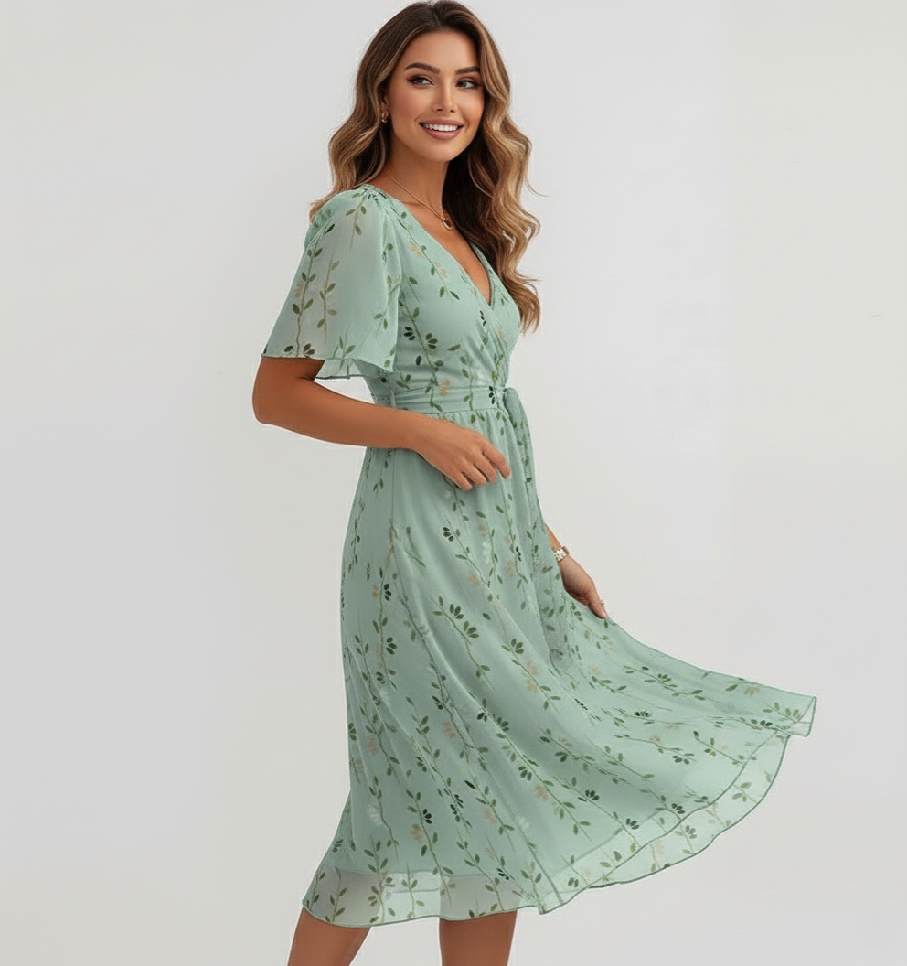 Women Midi Dress | Floral Print Design