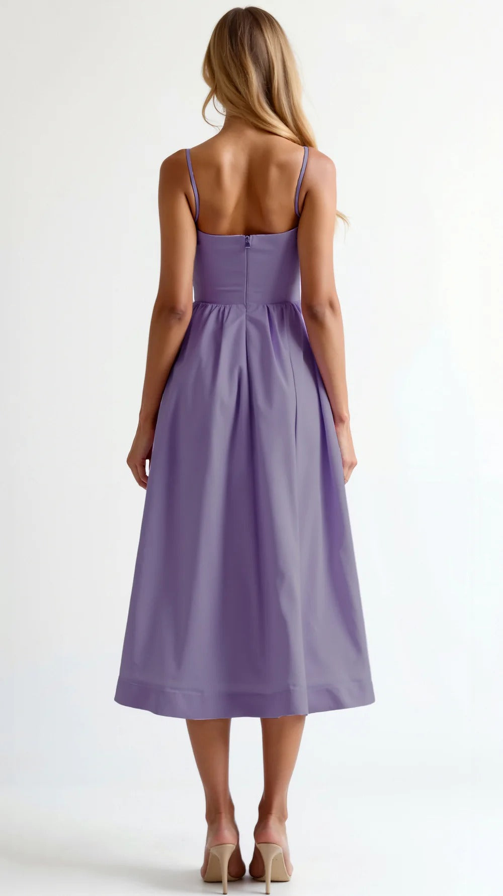 Women Midi Dress | Pleated Construction Design