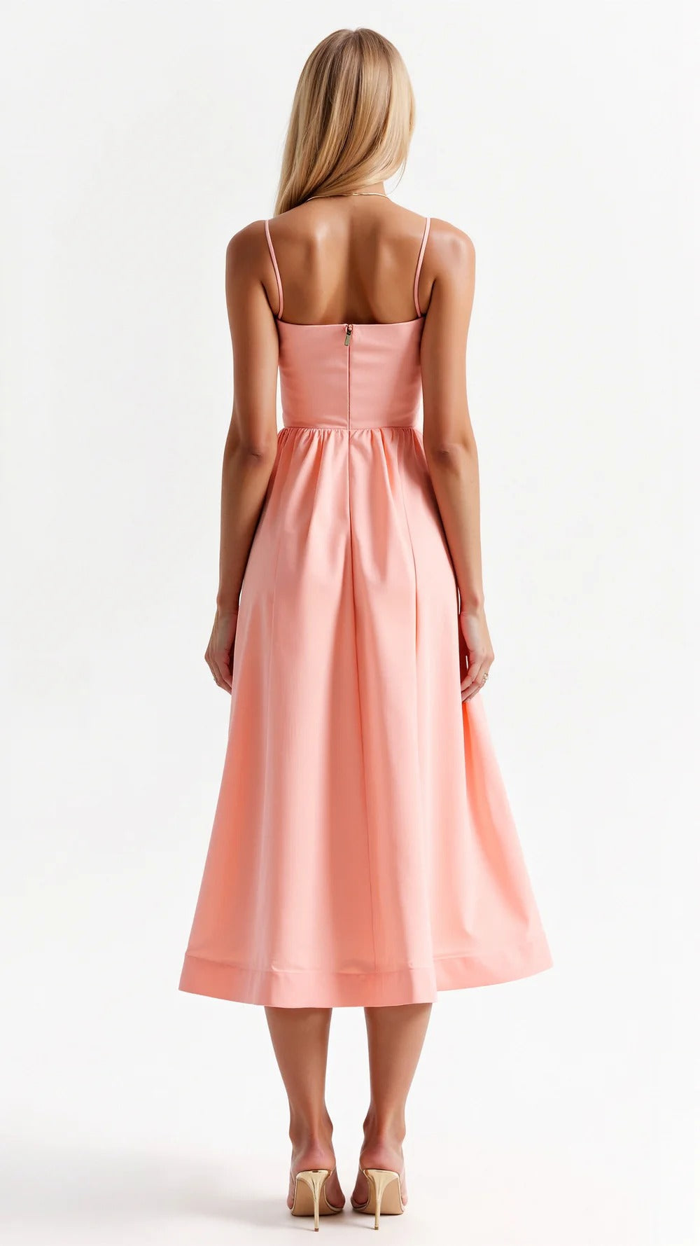 Women Midi Dress | Pleated Construction Design