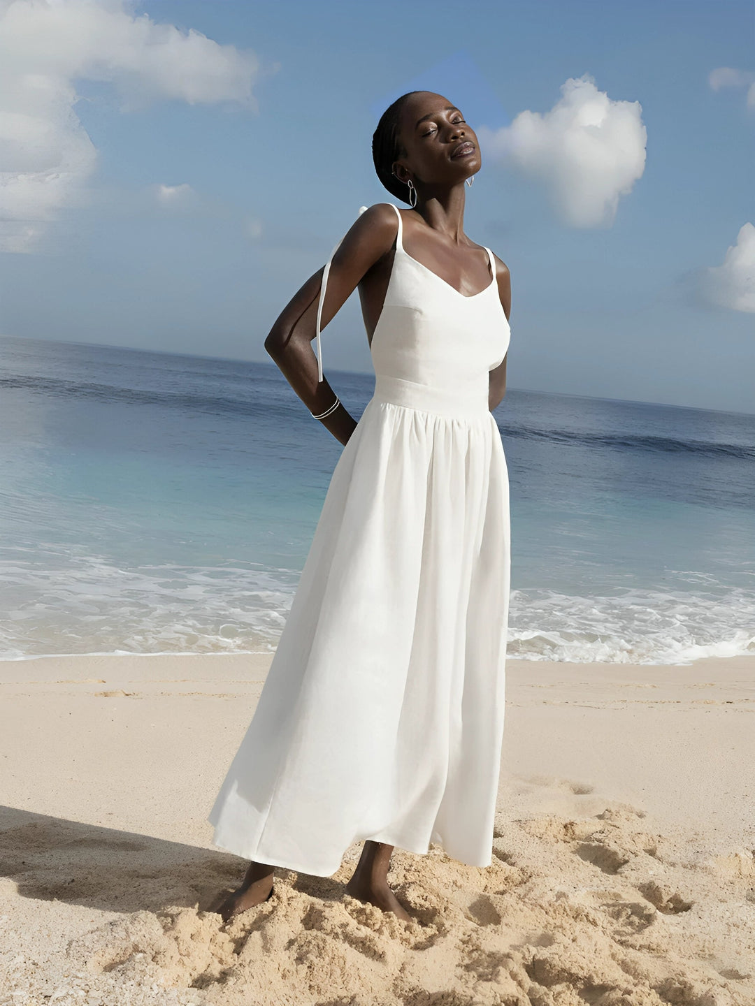 Women Midi Dress | Bow Tie Detail Design