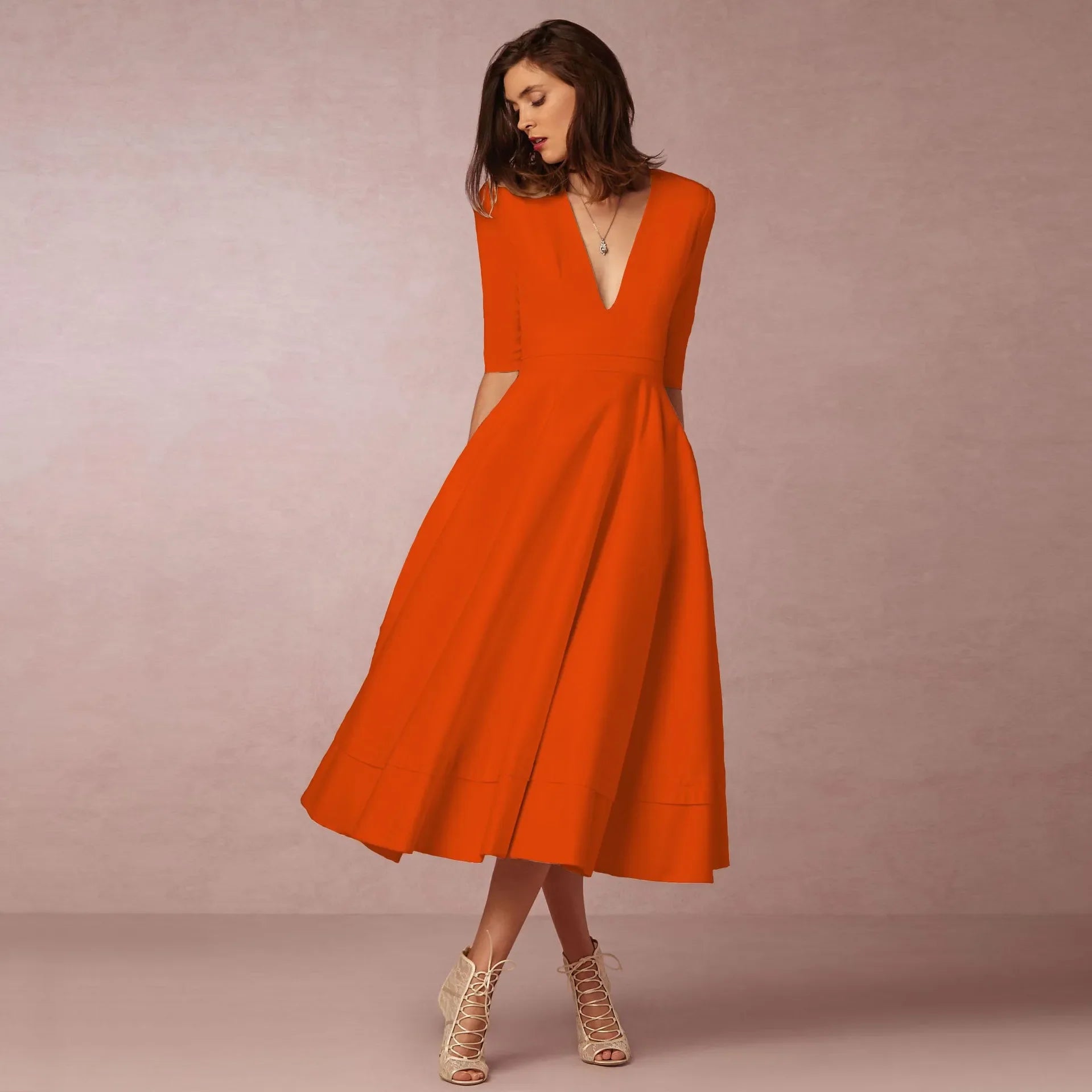 Women Midi Dress | Relaxed Fit