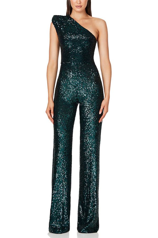 Women Jumpsuit | One Shoulder Wide Leg Cut Style