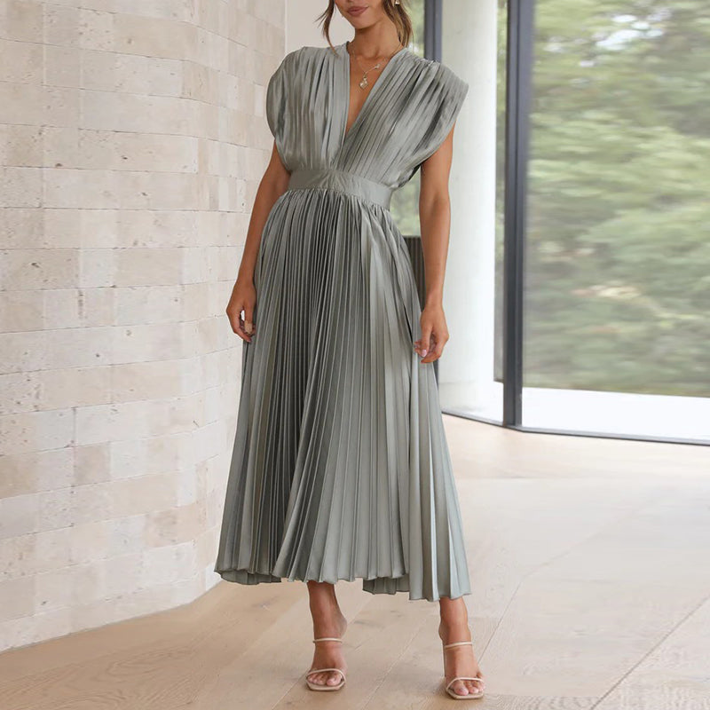 Women Dress | Sleeveless V-neck Design