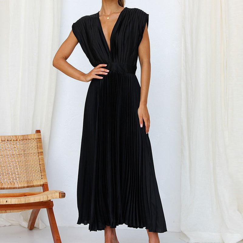Women Dress | Sleeveless V-neck Design