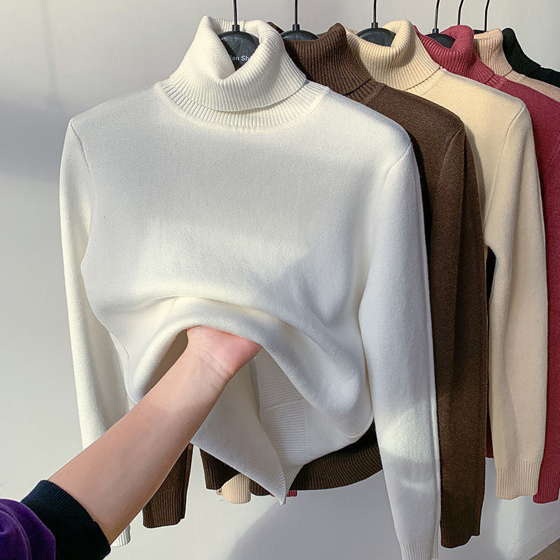 Women Turtleneck Top | Regular Fit With Warm Lining Long Sleeve