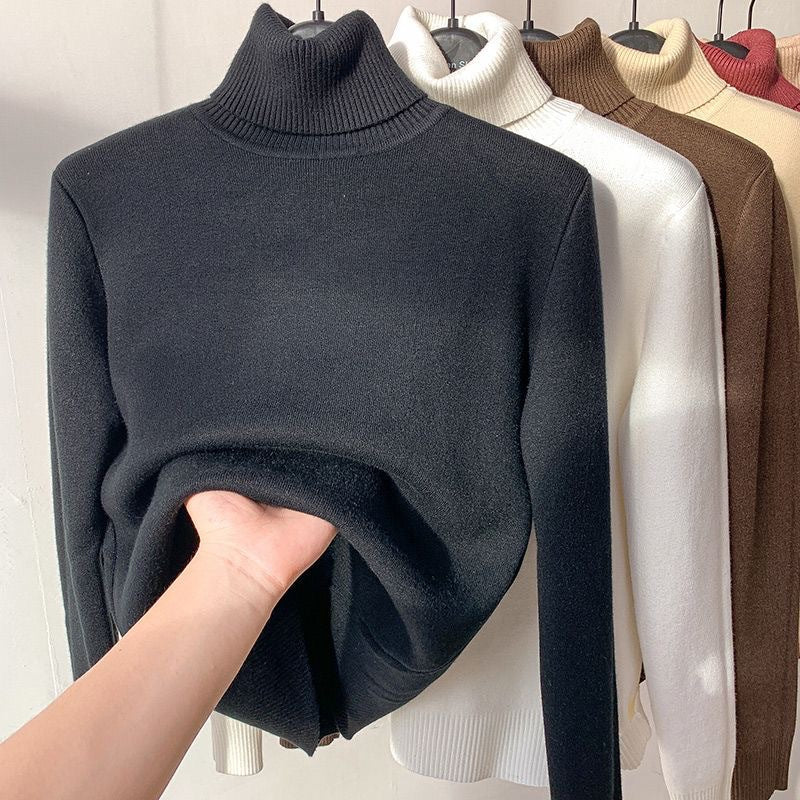 Women Turtleneck Top | Regular Fit With Warm Lining Long Sleeve