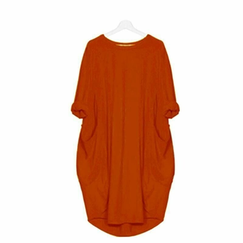 Women Summer Dress | Relaxed Fit Round Neck Midi Length Silhouette