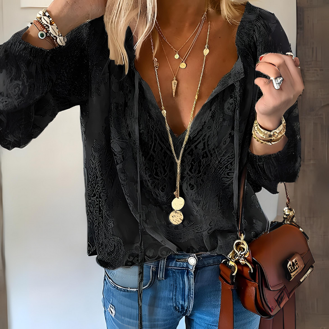 Women Blouse | Slit Neckline Design