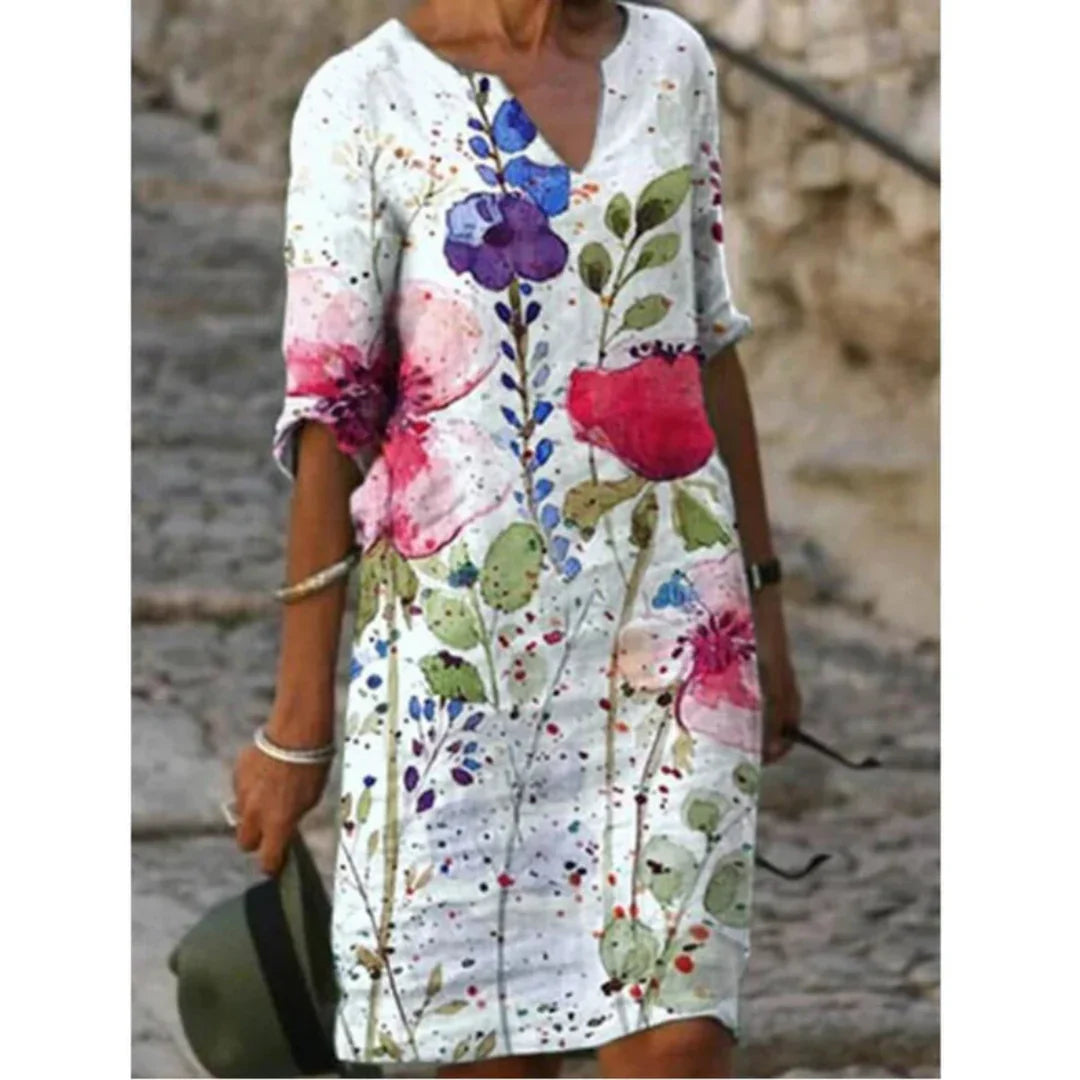 Women Dress | Mini Length Summer Wear With Graphic Print Pattern