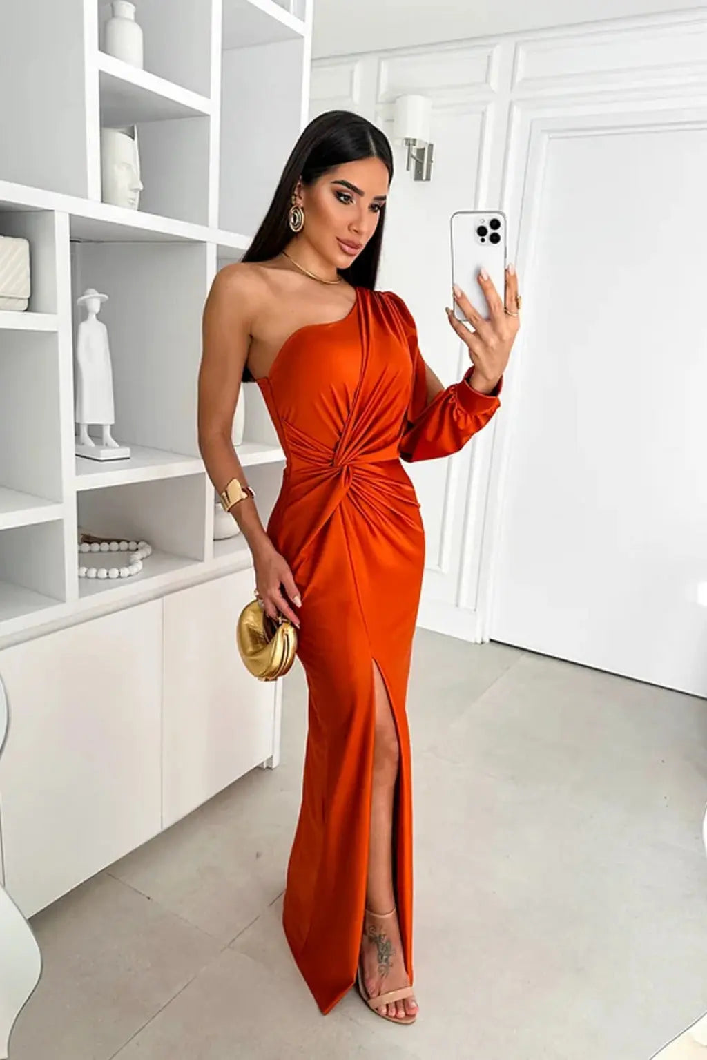 Women Maxi Dress | Ankle Length Silhouette Design Outline