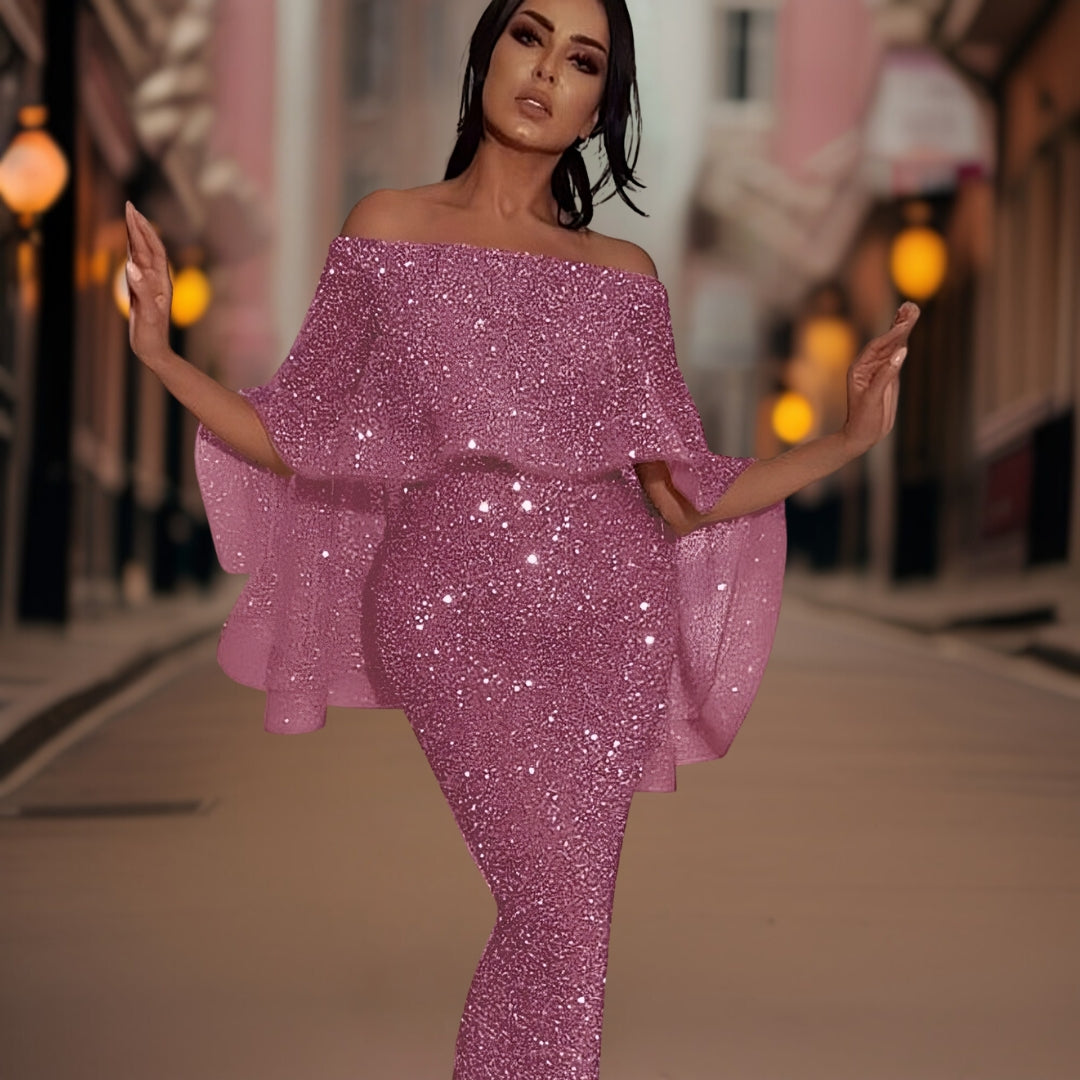 Women Dress | Off-Shoulder Full Length Design