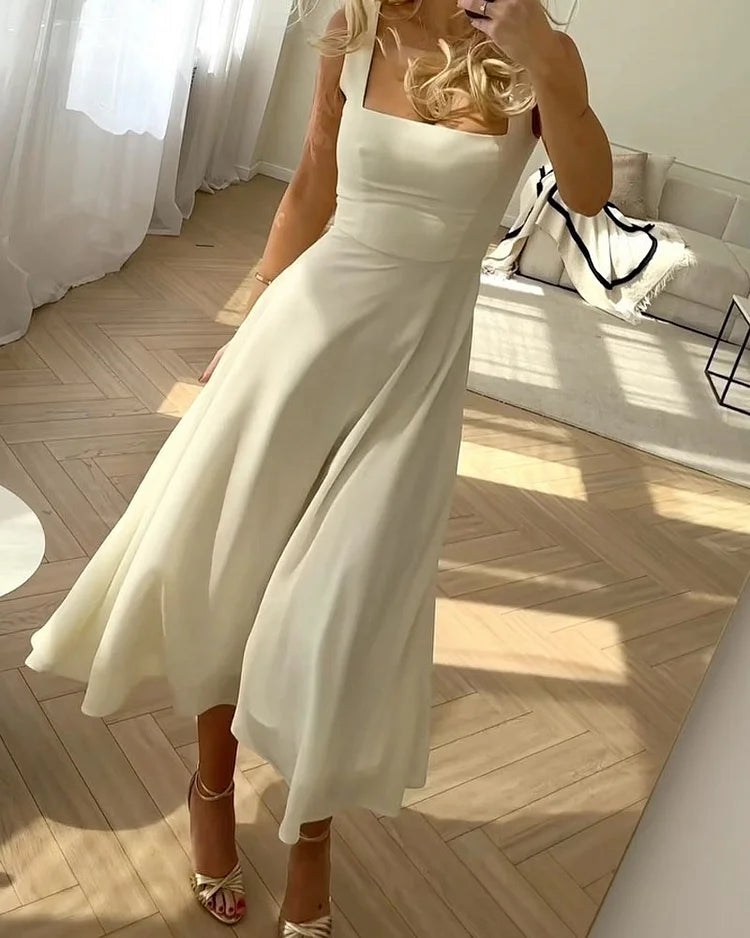 Women Dress | Square Neckline Casual Wear