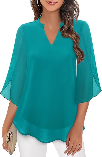 Women Blouse | Three Quarter Sleeve Relaxed Fit Design
