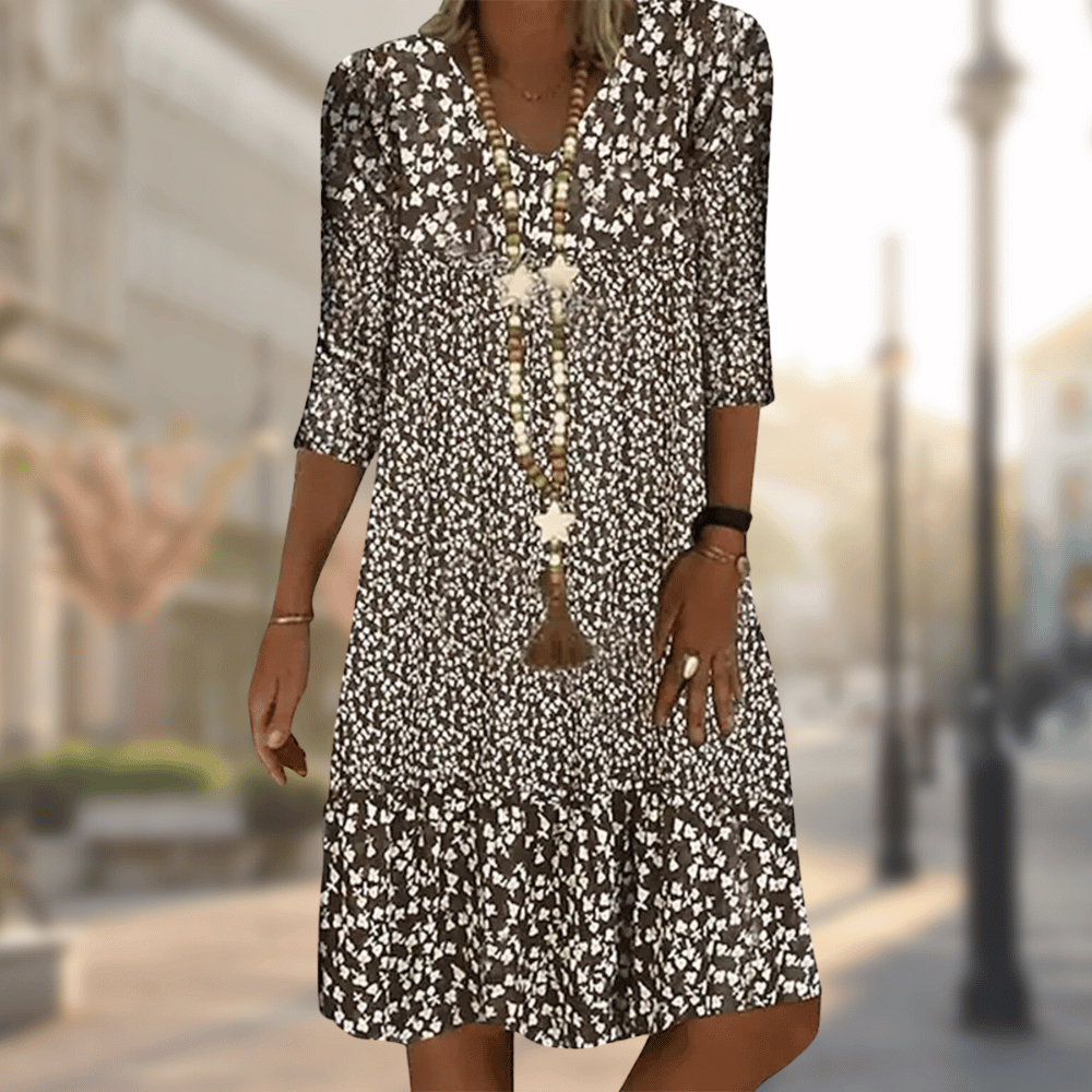 Women Dress | Short Sleeve Loose Fit