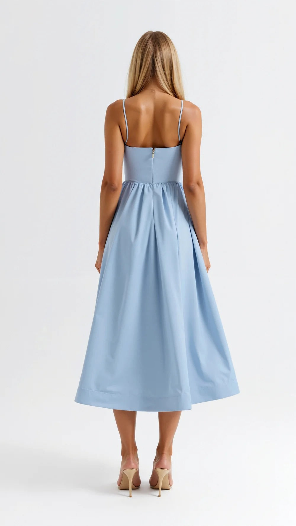 Women Midi Dress | Pleated Construction Design