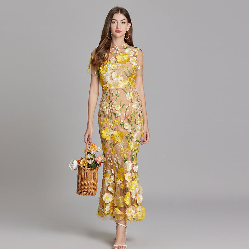 Women Dress | Sleeveless Maxi Length Full Coverage Garment Cut