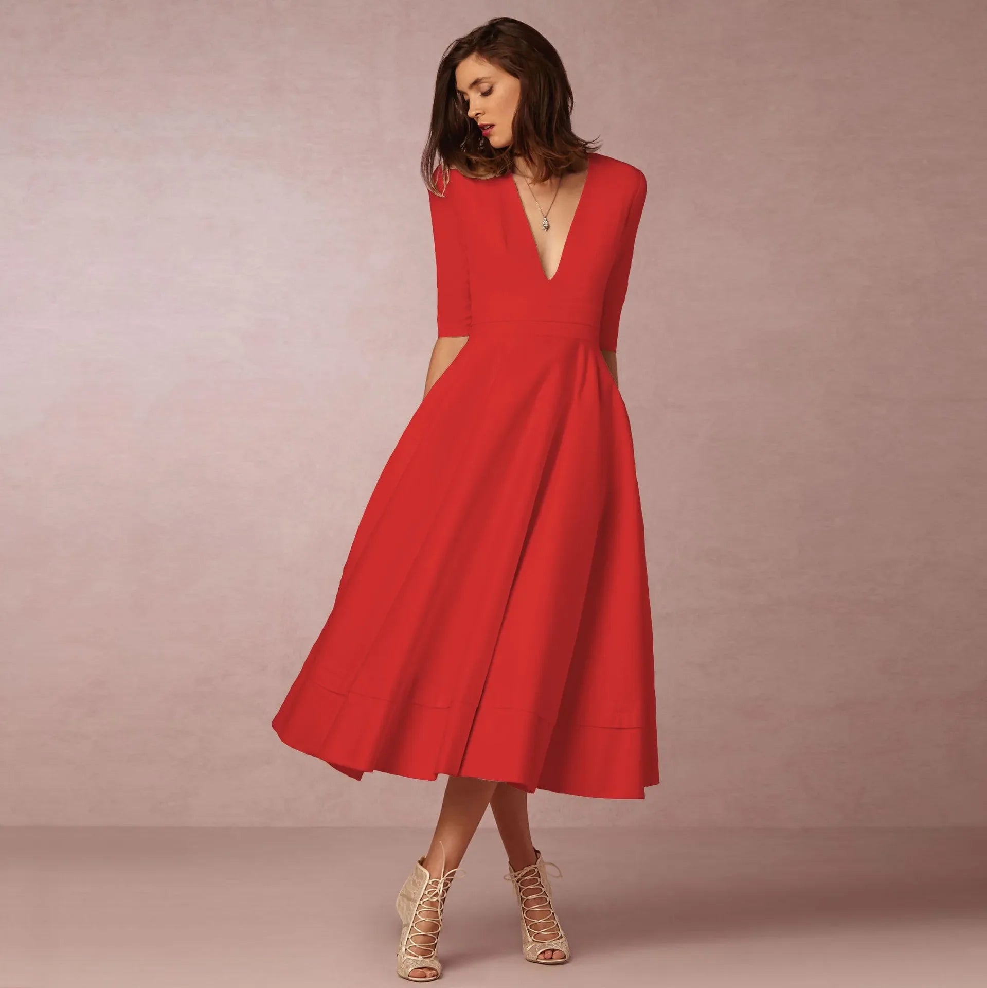 Women Midi Dress | Relaxed Fit