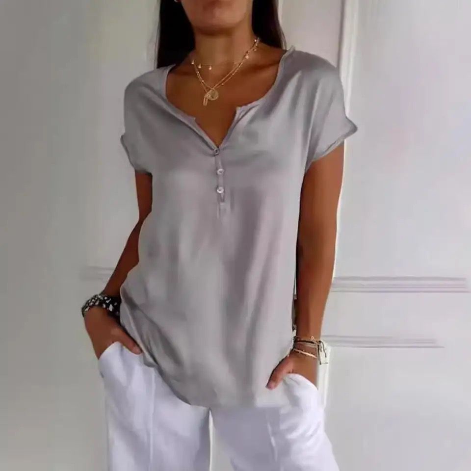 Women Summer Top | V-Neck Raglan Sleeve Design