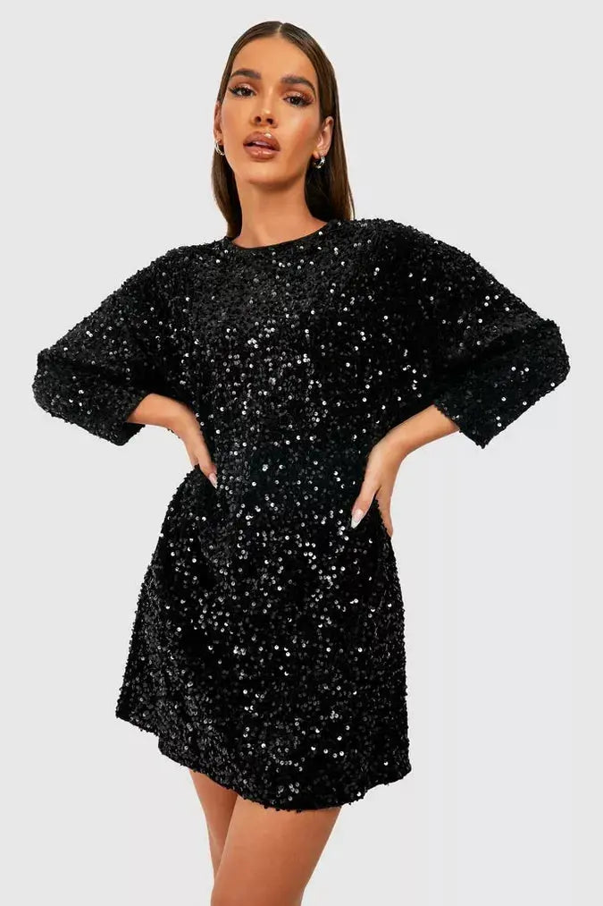 Women Mini Dress | Above Knee Length Bodycon Fit