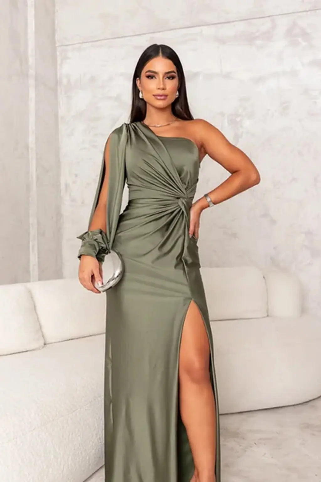 Women Maxi Dress | Ankle Length Silhouette Design Outline