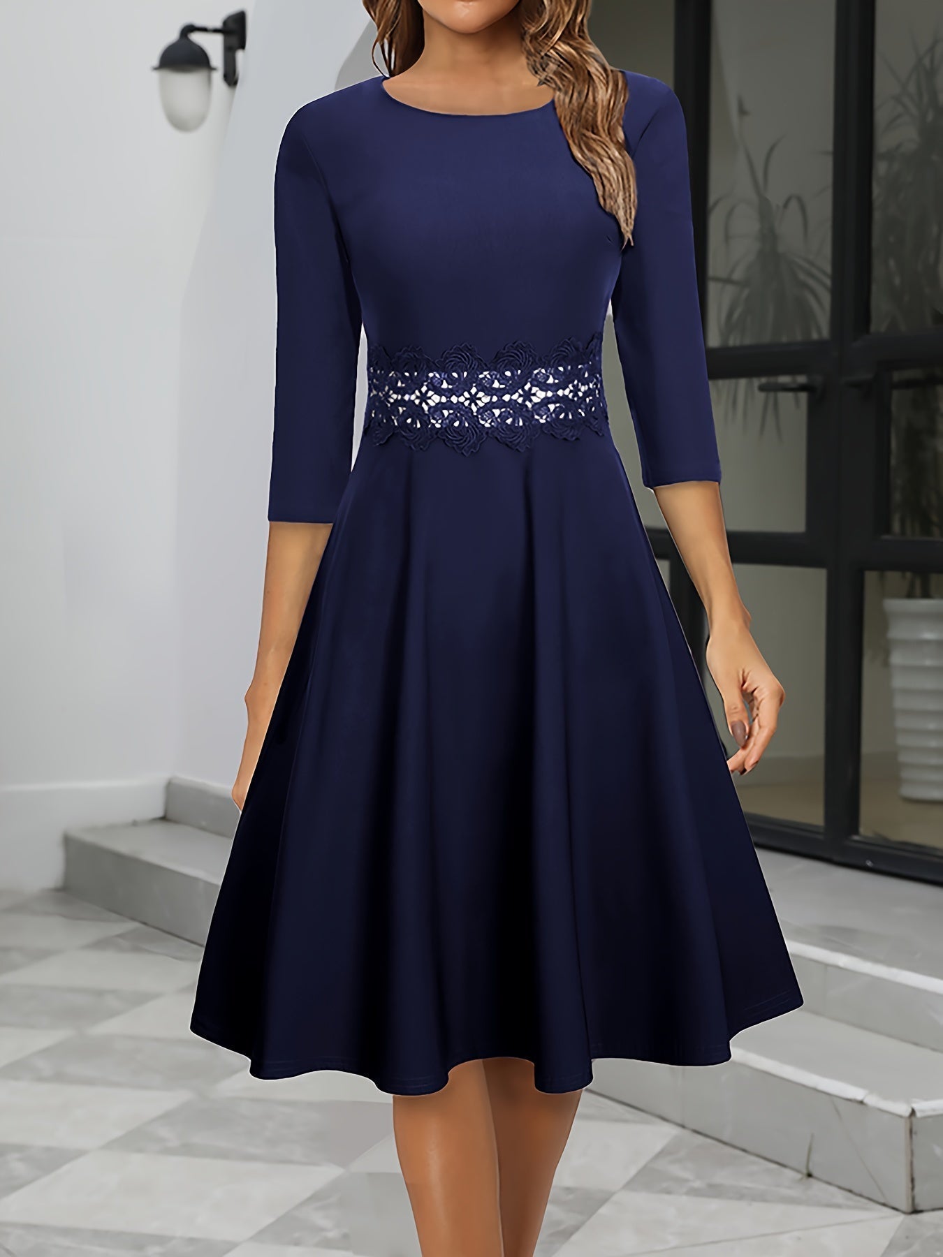 Women Evening Dress | Midi Length Relaxed Fit Design