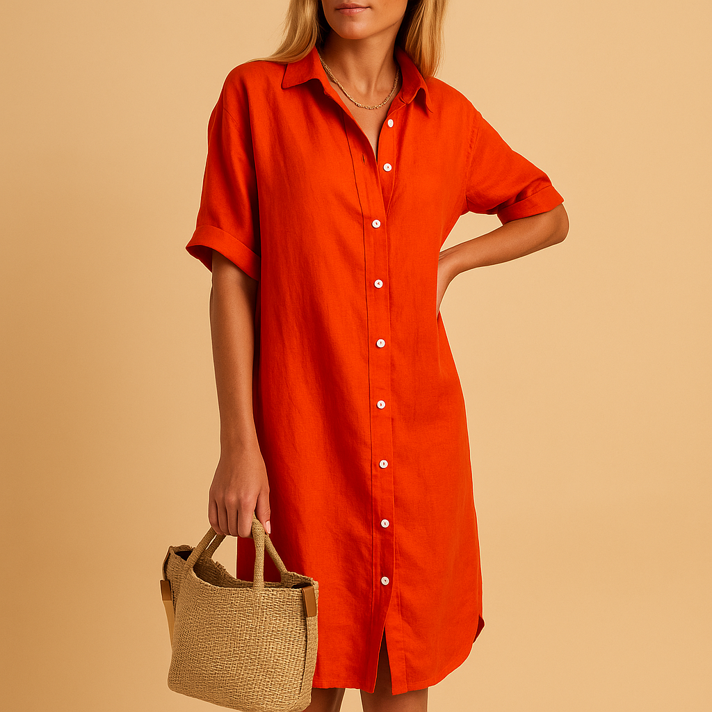 Women Long Shirt Dress | Loose Fit Design