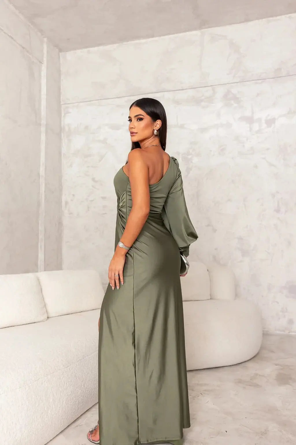 Women Maxi Dress | Ankle Length Silhouette Design Outline